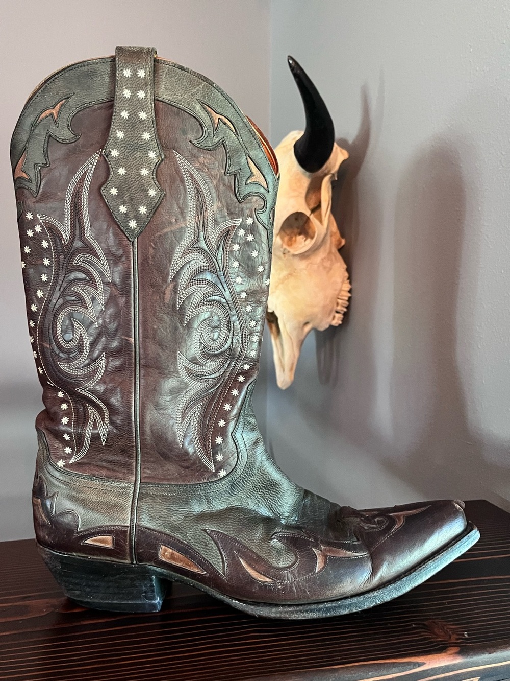 Old Gringo Men’s sz 11D Brown Embroidered Leather Western Rodeo cowboy Boots